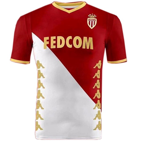 Tailandia Camiseta AS Monaco 1ª 2019-2020 Rojo Blanco